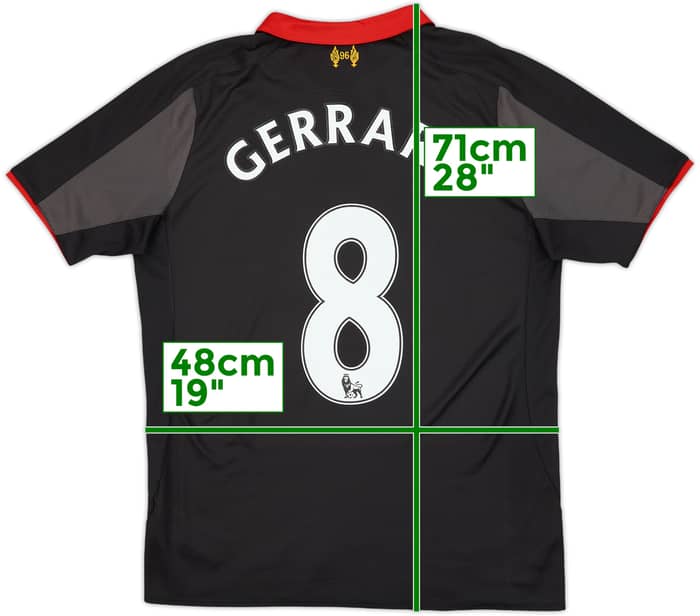 2014-15 Liverpool Third Shirt Gerrard #8 - 6/10 - (S)