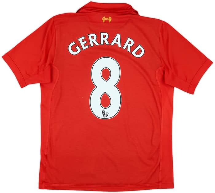 2012-13 Liverpool Home Shirt Gerrard #8 - 6/10 - (S)