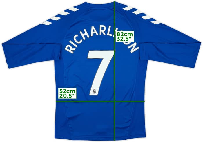 2020-21 Everton Home L/S Shirt Richarlison #7 - 9/10 - (S)