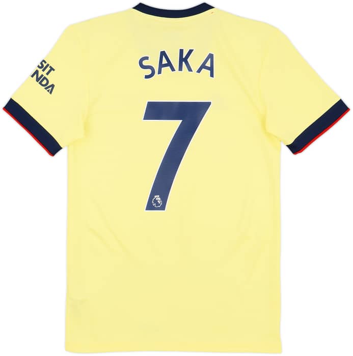 2021-22 Arsenal Away Shirt Saka #7 - 9/10 - (XS)