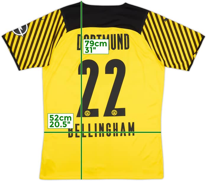 2021-22 Borussia Dortmund Home Shirt Bellingham #22 - 10/10 - (XXL)