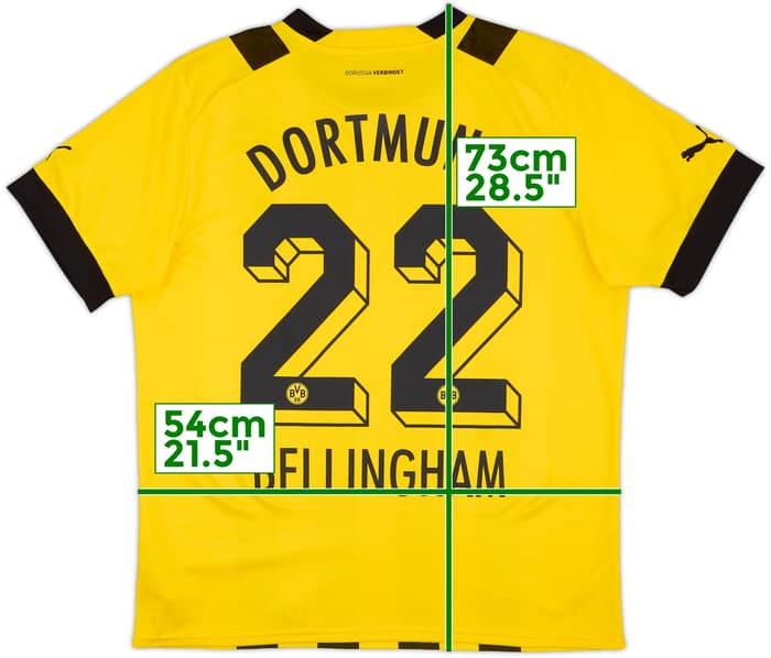 2022-23 Dortmund Home Shirt Bellingham #22 - 8/10 - (L)
