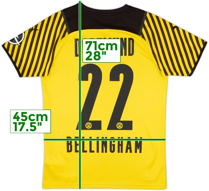 2021-22 Borussia Dortmund Home Shirt Bellingham #22 - 10/10 - (S)