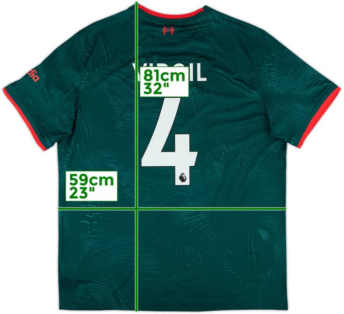 2022-23 Liverpool Third Shirt Virgil #4 - 10/10 - (XL)