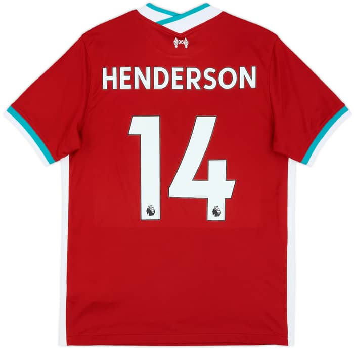 2020-21 Liverpool Home Shirt Henderson #14 - 8/10 - (M)