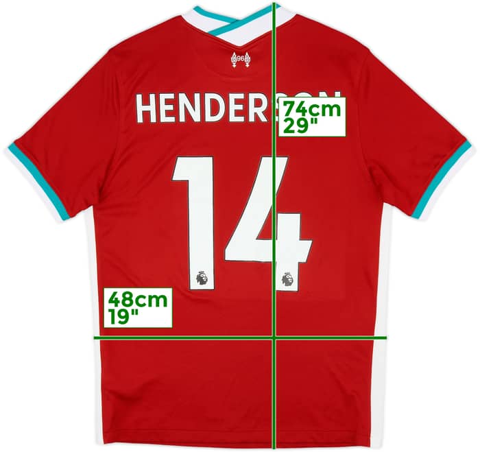 2020-21 Liverpool Home Shirt Henderson #14 - 7/10 - (M)