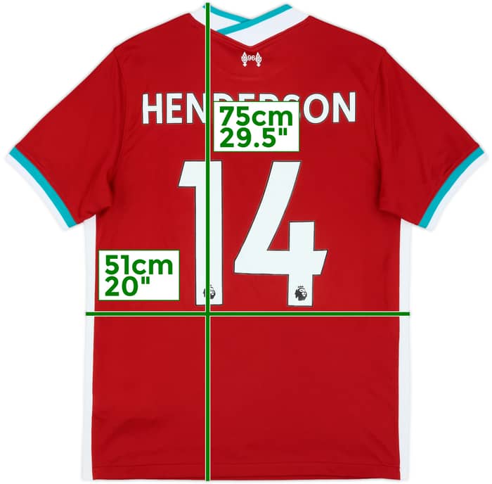 2020-21 Liverpool Home Shirt Henderson #14 - 8/10 - (M)