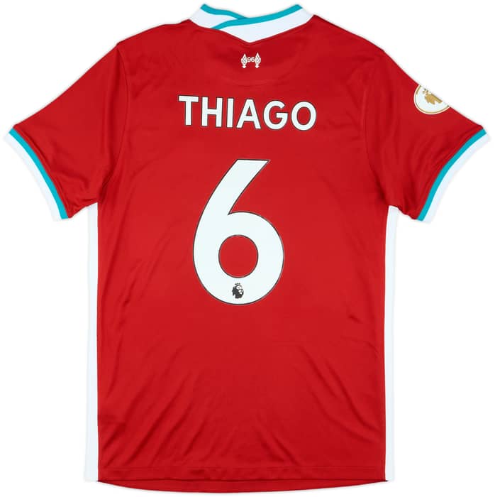 2020-21 Liverpool Home Shirt Thiago #6 - 10/10 - (M)