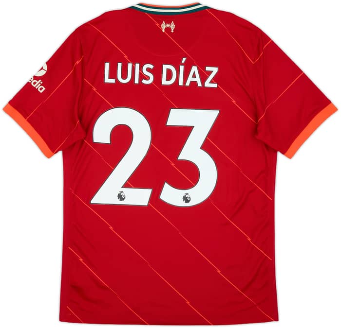 2021-22 Liverpool Home Shirt Luis Diaz #23 - 8/10 - (M)