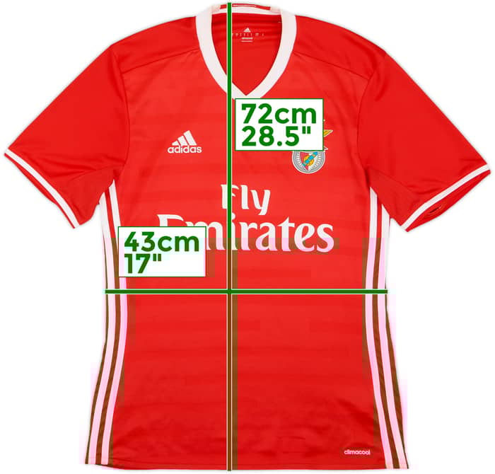 2016-17 Benfica Home Shirt - 6/10 - (S)