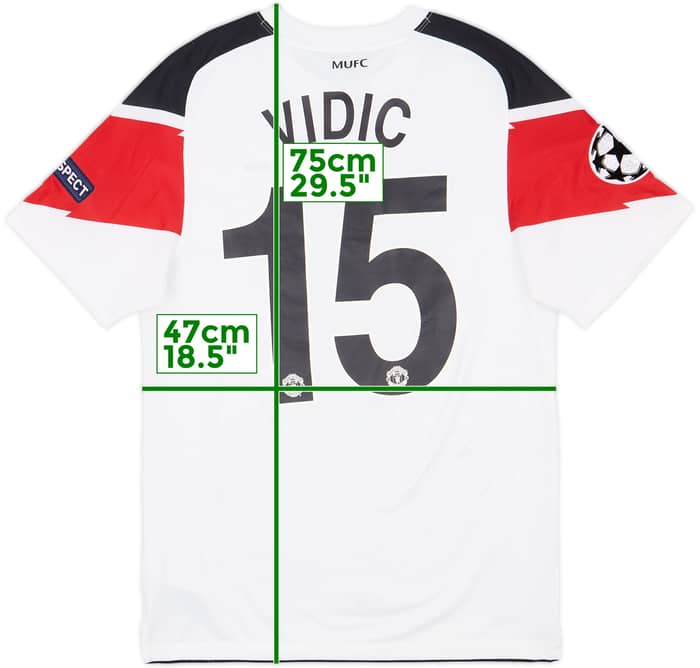 2010-12 Manchester United Away Shirt Vidic #15 - 9/10 - (S)