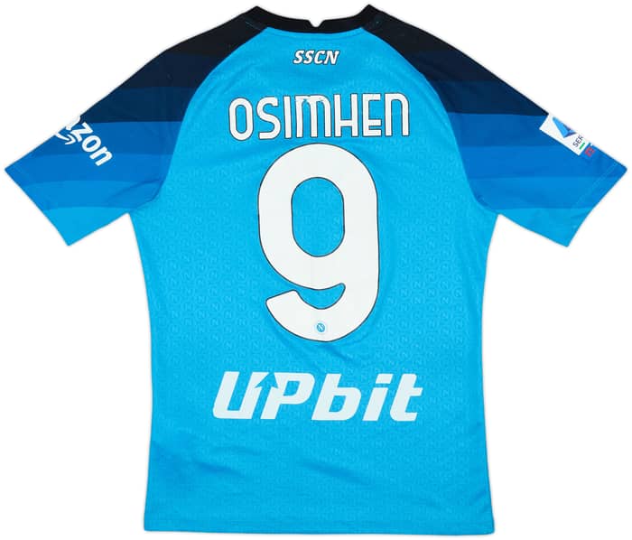 2022-23 Napoli Home Shirt Osimhen #9 - 6/10 - (S)