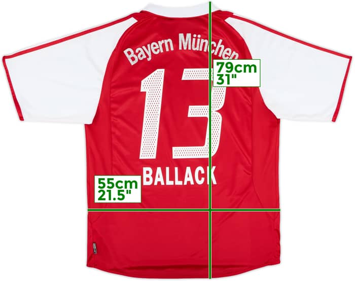 2003-04 Bayern Munich Home Shirt Ballack #13 - 6/10 - (M)