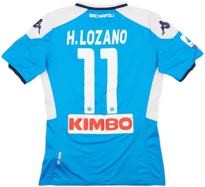 2019-20 Napoli Home Shirt Lozano #11 - 4/10 - (M)