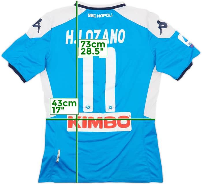 2019-20 Napoli Home Shirt Lozano #11 - 4/10 - (M)