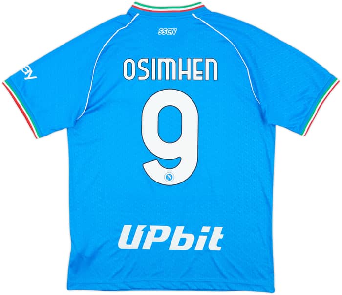 2023-24 Napoli Home Shirt Osimhen #9 - 10/10 - (L)