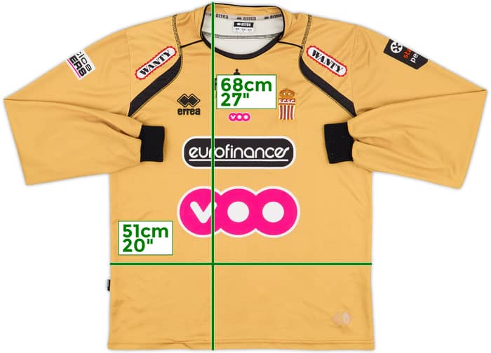 2007-08 Royal Charleroi Away L/S Shirt - 8/10 - (L)