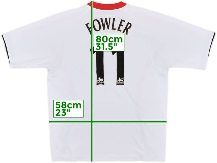 2005-06 Liverpool Away Shirt Fowler #11 - 6/10 - (L)