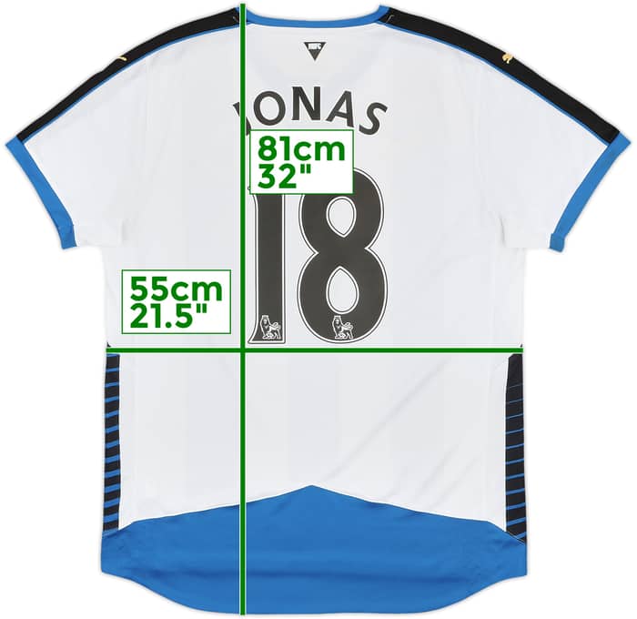 2015-16 Newcastle Home Shirt Jonas #18 - 8/10 - (L)