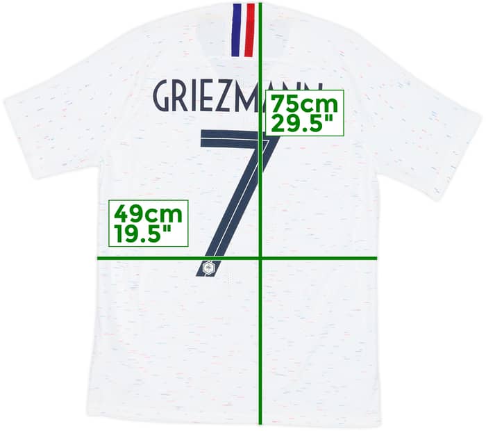 2018 France Authentic Away Shirt Griezmann #7 - 8/10 - (M)