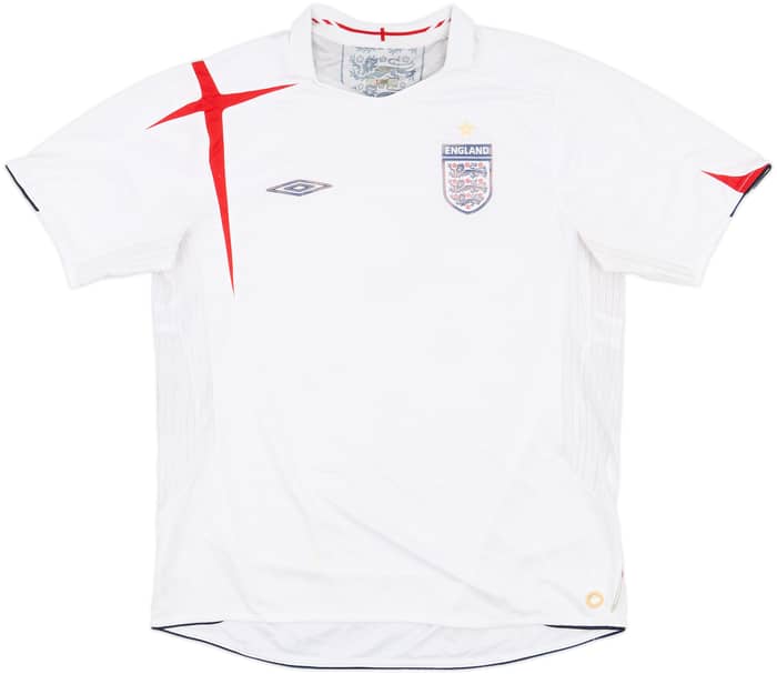 2005-07 England Home Shirt - 4/10 - (L)