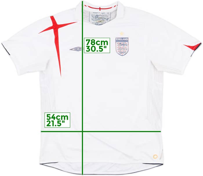 2005-07 England Home Shirt - 4/10 - (L)