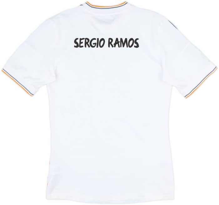 2013-14 Real Madrid Player Issue Home Shirt 'Sergio Ramos' - 5/10 - (M)