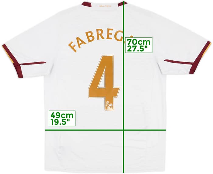 2007-08 Arsenal Away Shirt Fabregas #4 - 6/10 - (S)