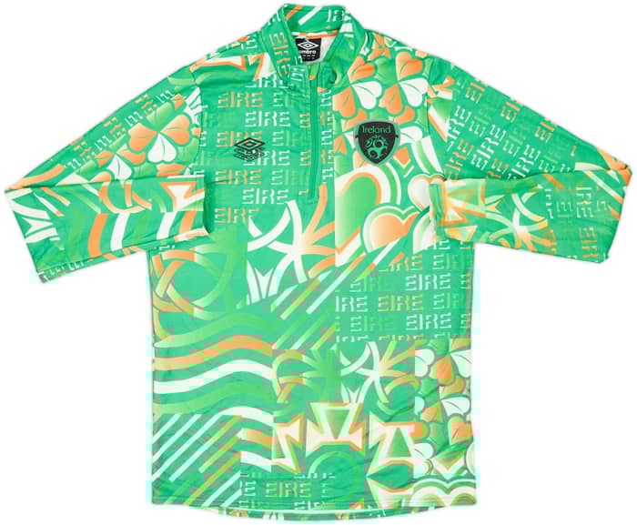 2022-23 Ireland Umbro 1/4 Zip Drill Top - 8/10 - (M)