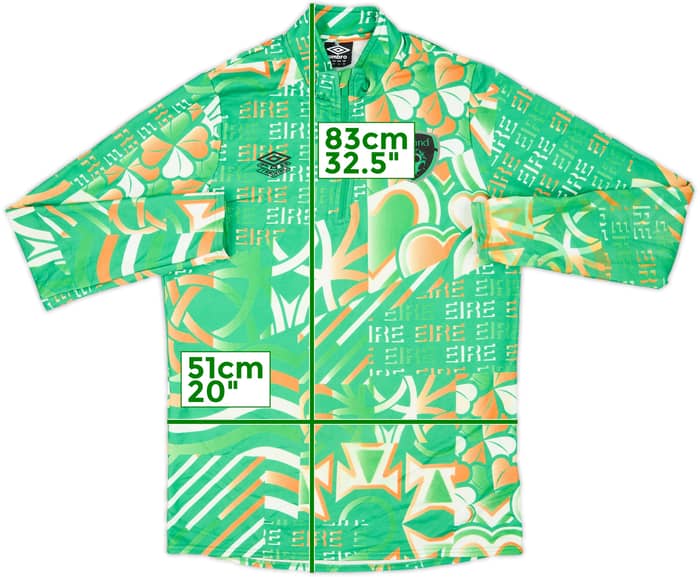 2022-23 Ireland Umbro 1/4 Zip Drill Top - 8/10 - (M)