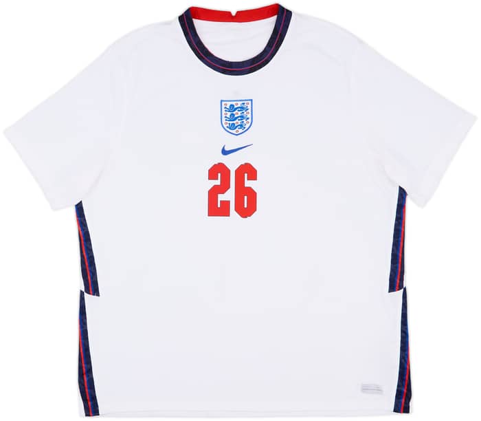 2020-22 England Home Shirt Bellingham #26 - 8/10 - (XXL)
