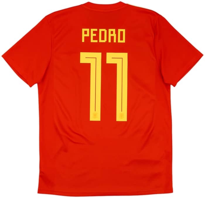 2018-19 Spain Home Shirt Pedro #11 - 9/10 - (M)