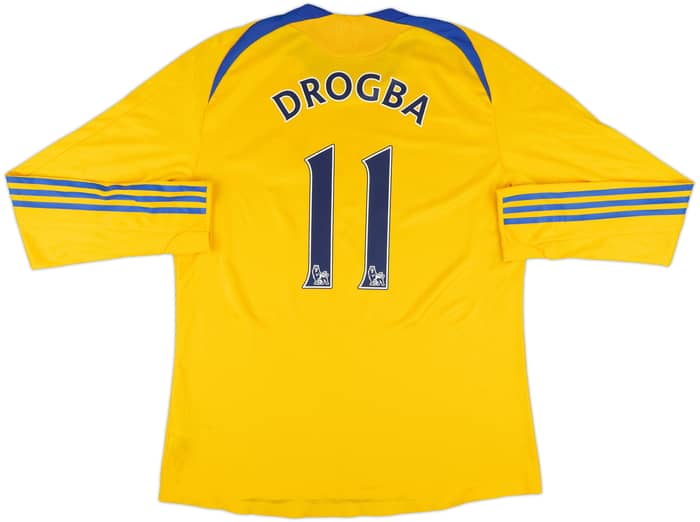 2008-09 Chelsea Player Issue Third L/S Shirt Drogba #11 - 9/10 - (XL)
