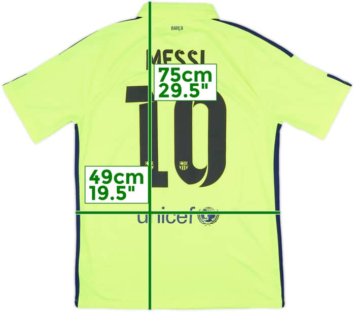 2014-15 Barcelona Third Shirt Messi #10 - 7/10 - (M)