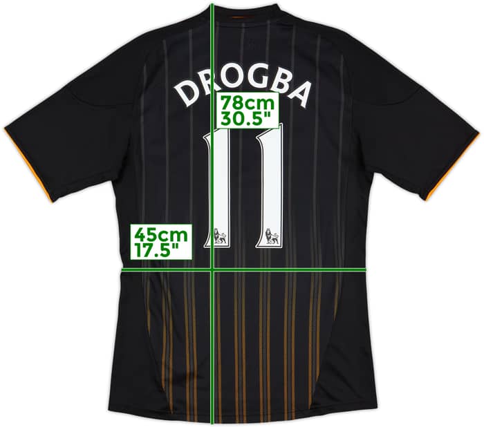 2010-11 Chelsea Away Shirt Drogba #11 - 8/10 - (S)