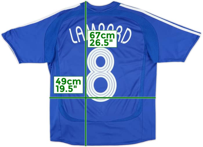2006-08 Chelsea Home Shirt Lampard #8 - 9/10 - (L.Boys)