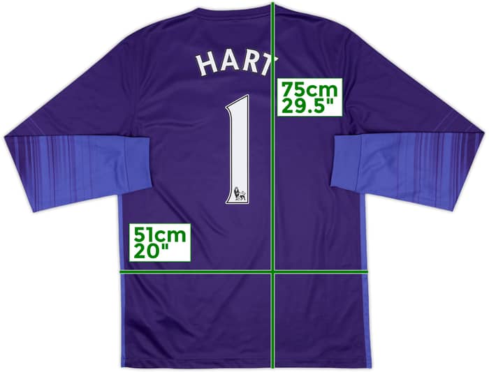 2015-16 Manchester City GK Shirt Hart #1 - 10/10 - (M)
