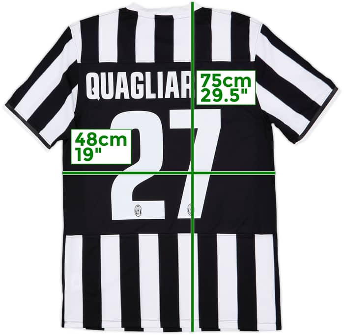 2013-14 Juventus Home Shirt Quagliarella #27 - 9/10 - (M)
