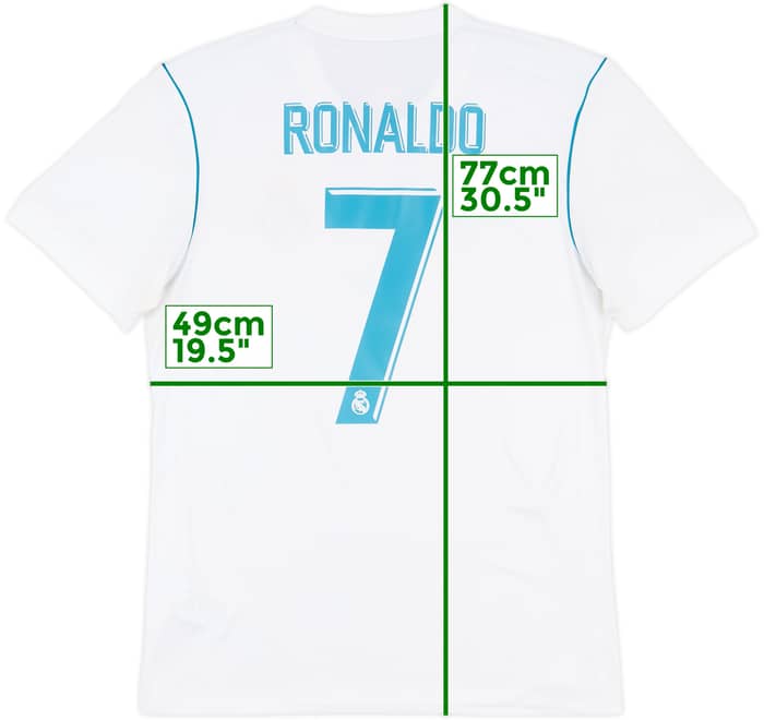 2017-18 Real Madrid Home Shirt Ronaldo #7 - 5/10 - (M)