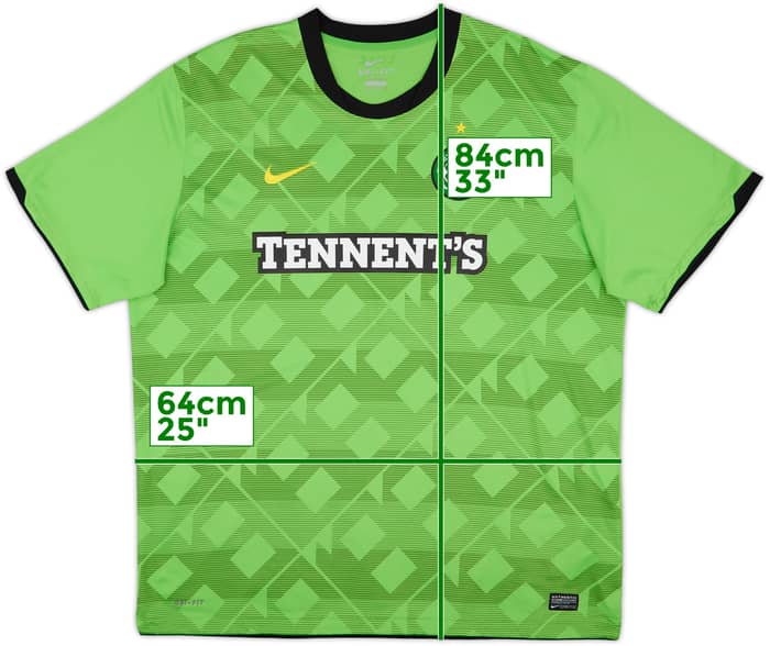 2010-11 Celtic Away Shirt - 9/10 - (XXL)