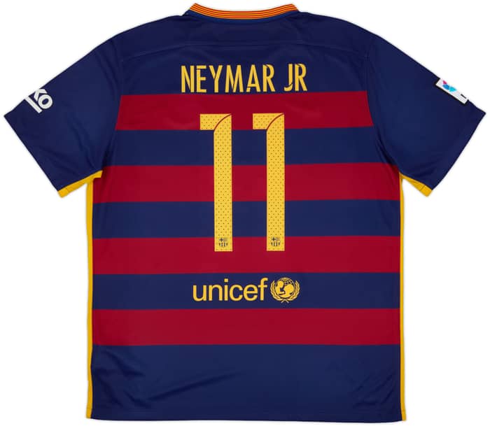 2016-17 Barcelona Home Shirt Neymar Jr #11 - 8/10 - (XL)