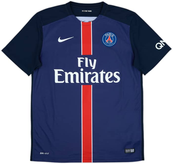 2015-16 Paris Saint-Germain Home Shirt Ibrahimovic #10 - 8/10 - (M)