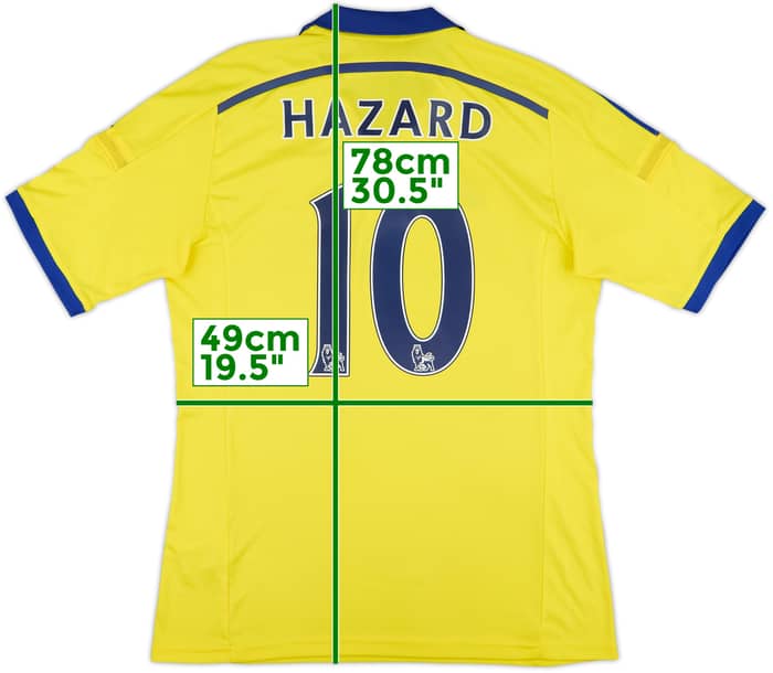 2014-15 Chelsea Away Shirt Hazard #10 - 8/10 - (M)