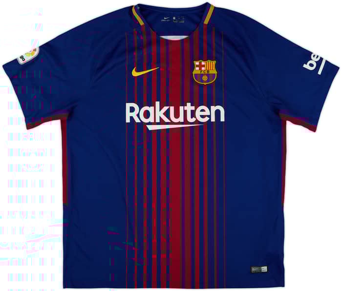 2017-18 Barcelona Home Shirt Messi #10 - 8/10 - (XL)