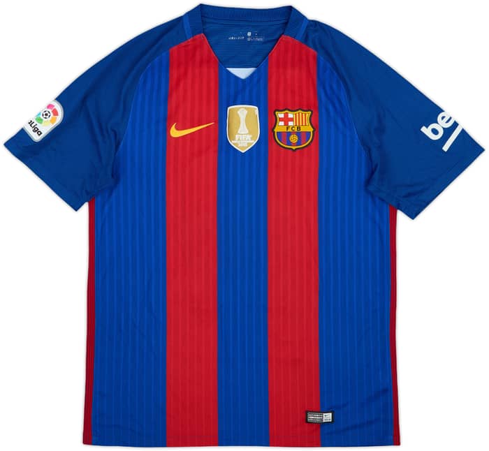 2016-17 Barcelona Home Shirt Meshal #10 - 7/10 - (M)