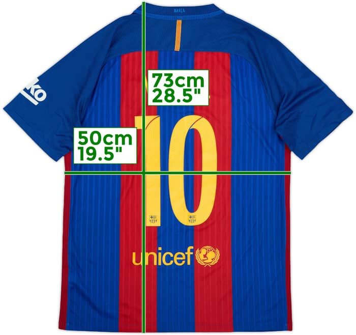 2016-17 Barcelona Home Shirt Meshal #10 - 7/10 - (M)