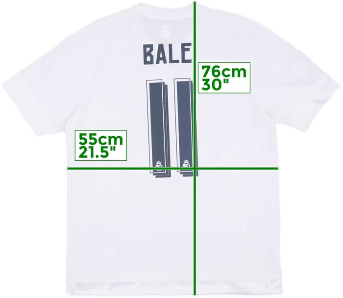 2015-16 Real Madrid Home Shirt Bale #11 - 9/10 - (XL)