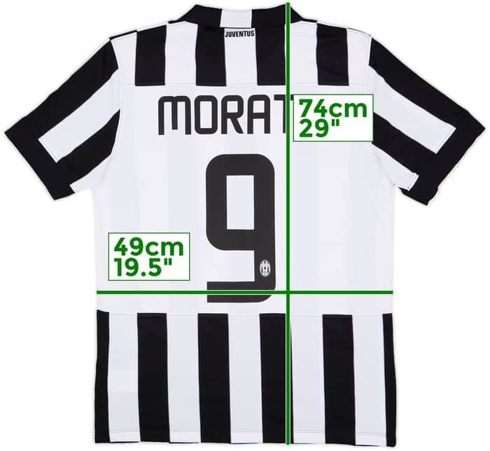 2014-15 Juventus Home Shirt Morata #9 - 7/10 - (M)