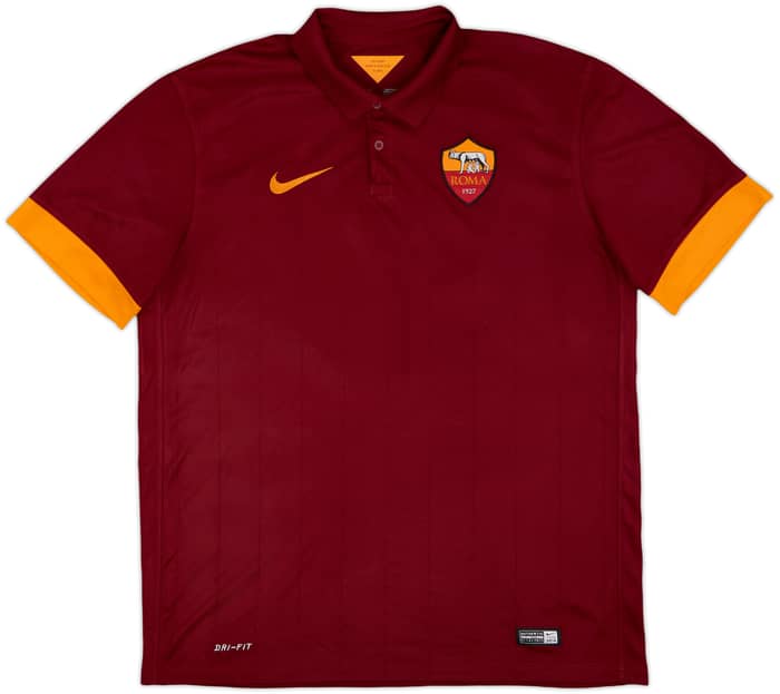 2014-15 Roma Home Shirt De Rossi #16 - 9/10 - (L)