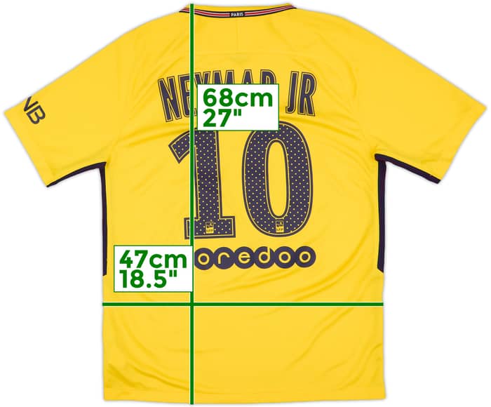 2017-18 Paris Saint-Germain Away Shirt Neymar Jr #10 - 10/10 - (M)